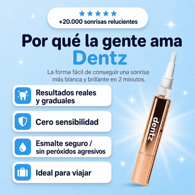 Dentz™ | Lápiz Sérum Blanqueador Dental ¡Redescubre Tu Sonrisa!