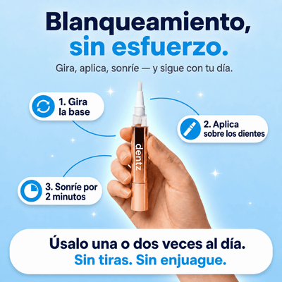 Dentz™ | Lápiz Sérum Blanqueador Dental ¡Redescubre Tu Sonrisa!