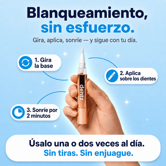 Dentz™ | Lápiz Sérum Blanqueador Dental ¡Redescubre Tu Sonrisa!